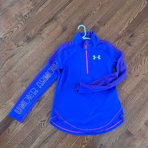 Under Armour 3/4 Zip in a rich purple